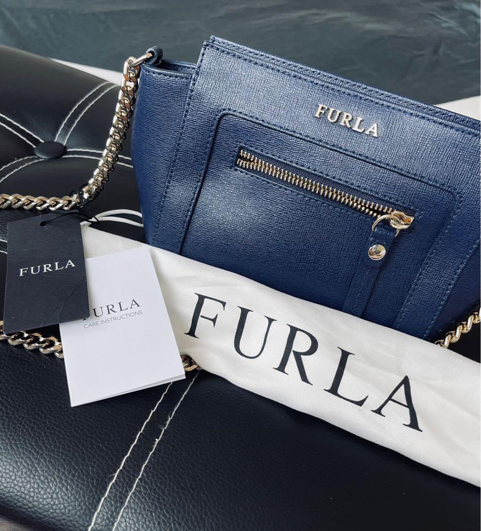 Shop FURLA FURLA 1927 Flower Patterns Plain Leather Logo Keychains