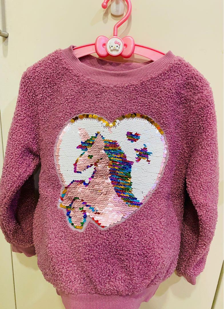 Unicorn sweater for girls on sale