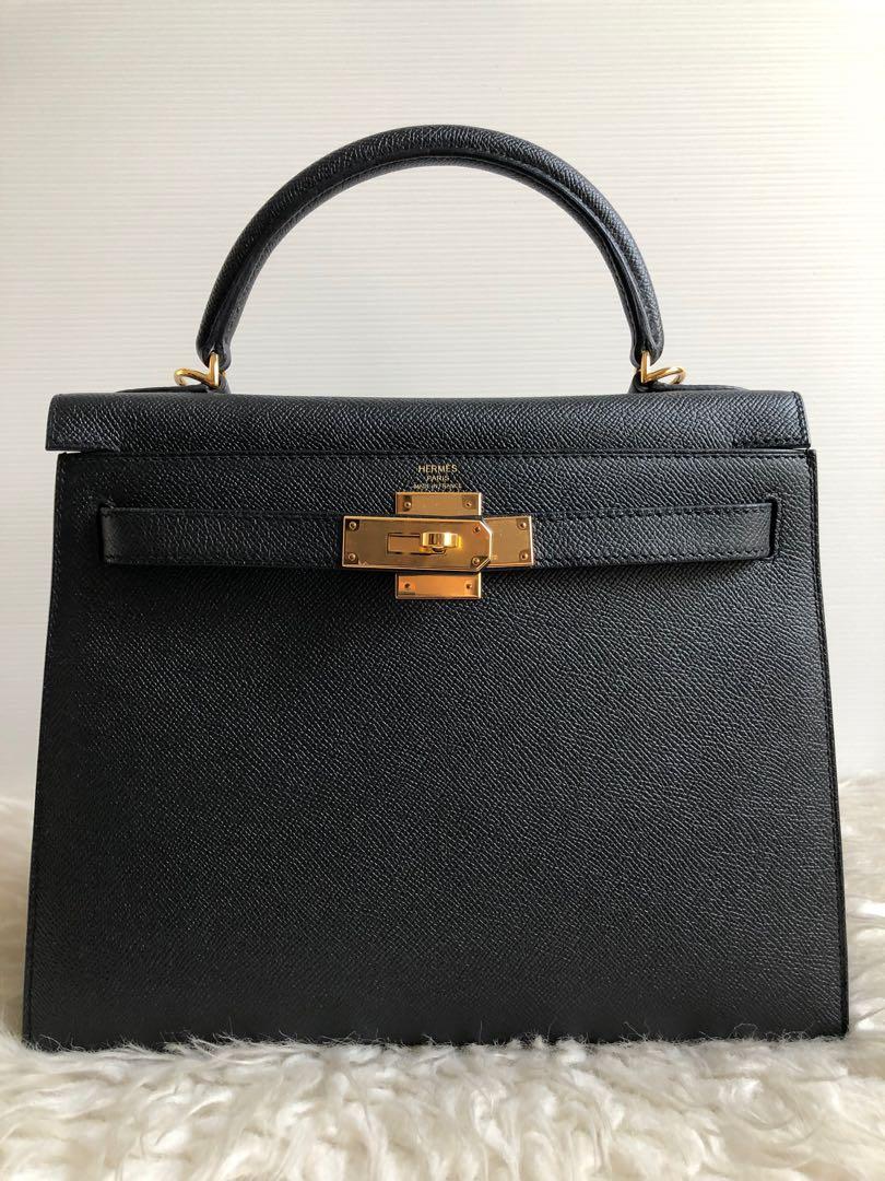 Kelly 28 black clearance epsom