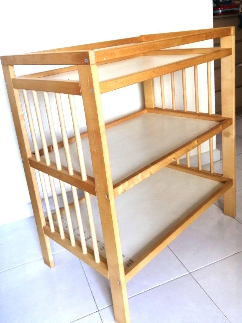 IKEA Baby changing table and shelves, Babies & Kids, Baby Nursery