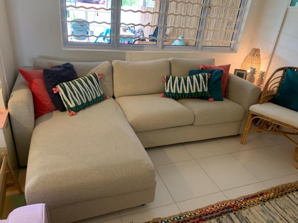 IKEA Vimle 3 seater sofa with chaise longue and storage