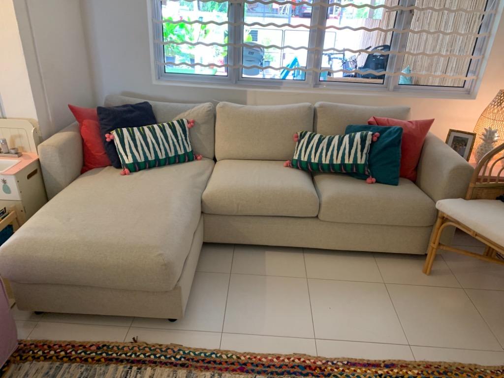 Vimle 3 seat outlet sofa with chaise