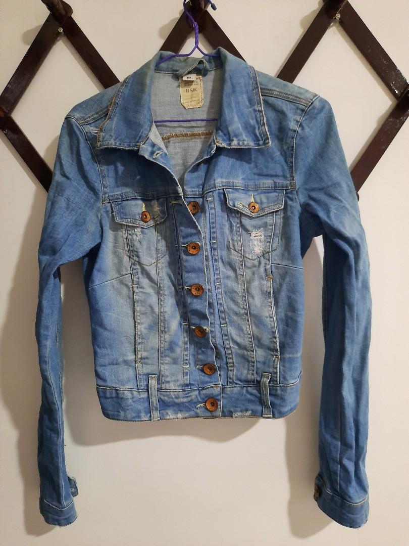Jaket jeans bershka store