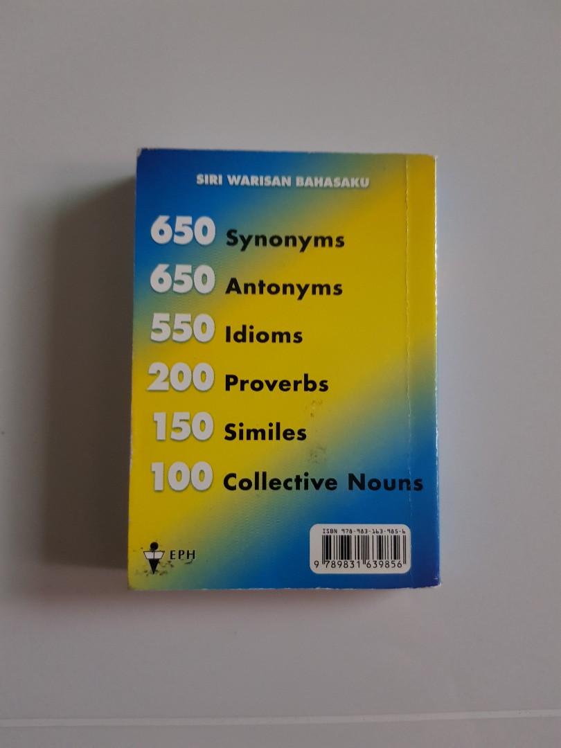 KBSR Mini Handbook Synonyms Antonyms Idioms Proverbs etc, Hobbies