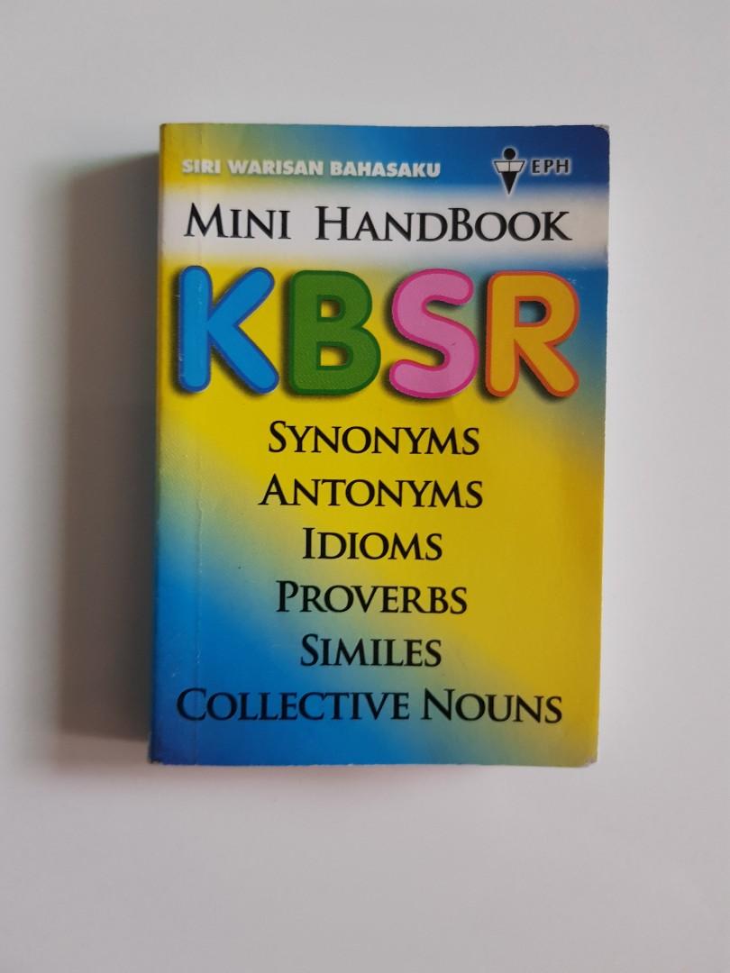 KBSR Mini Handbook Synonyms Antonyms Idioms Proverbs etc, Hobbies
