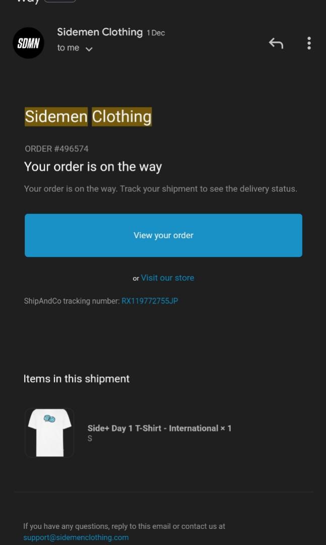 Limited Edition Sidemen Side+ exclusive shirt, Men's Fashion, Tops 