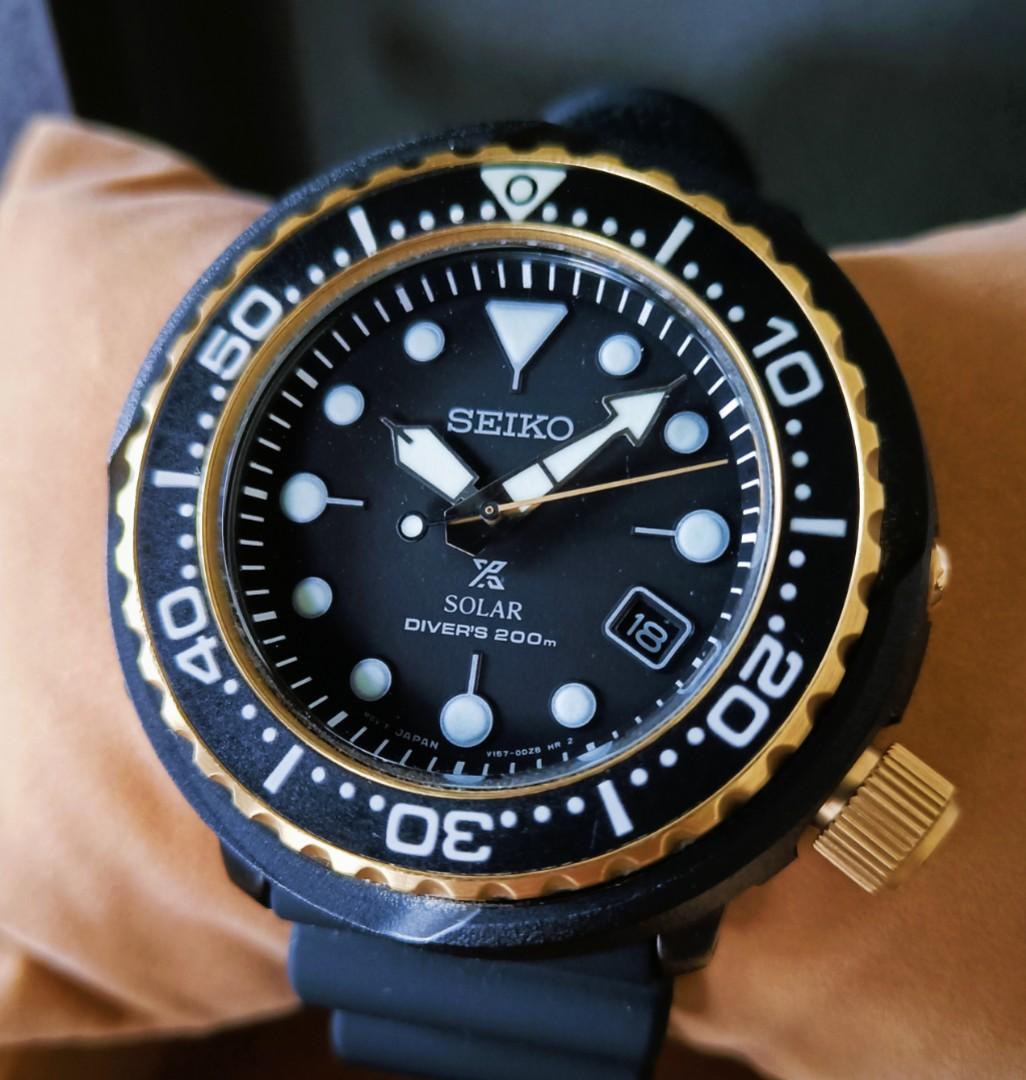 Seiko golden tuna solar top