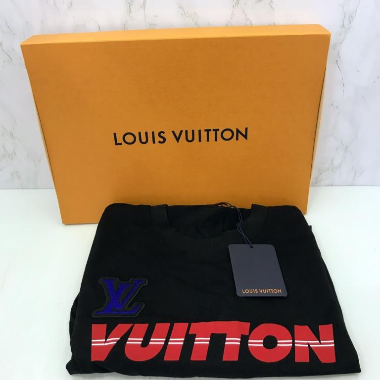 Men's Louis Vuitton x NBA Crossover Round Neck Printing Short Sleeve Black 1A8XEB US L