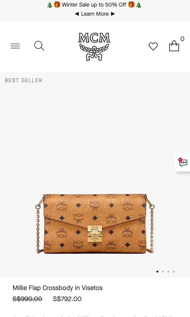 MCM Millie Flap Crossbody in Visetos
