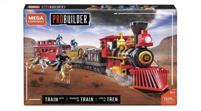 Mega construx sales train heist