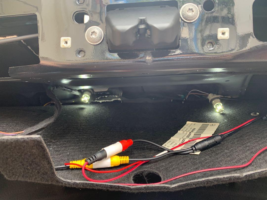 Mercedes W204 C180 C200 W212 E200 E250 License Plate White LED Light Bulb Change, Car