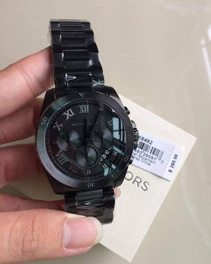 MK BRECKEN ALL BLACK AUTHENTIC WATCH 