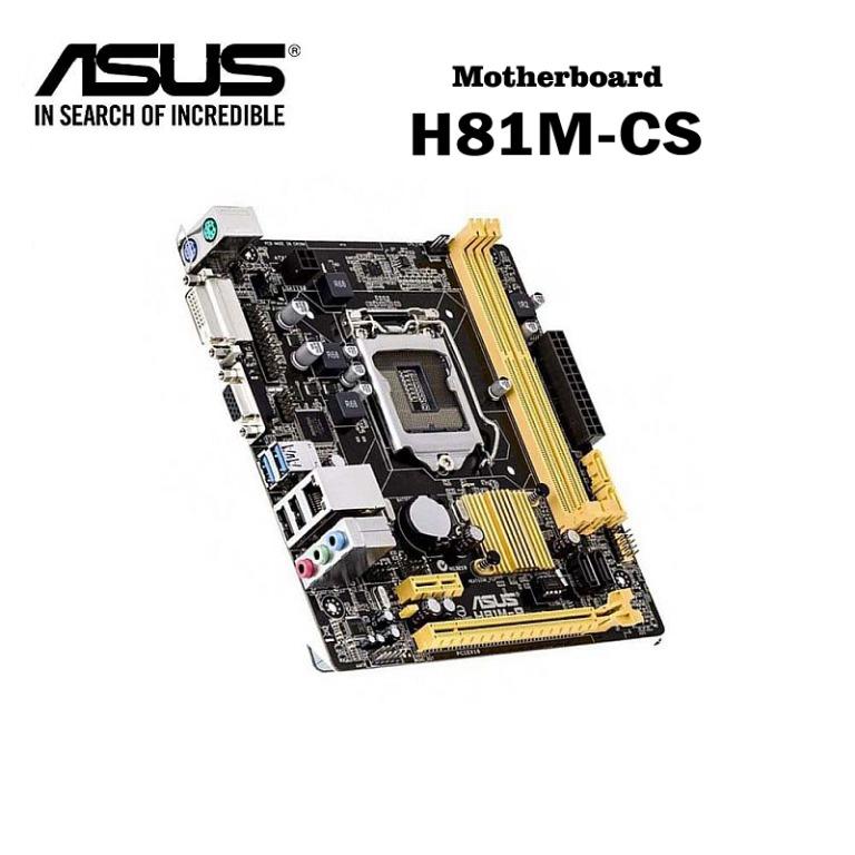 Motherboard ASUS H81M CS, Elektronik, Bagian Komputer & Aksesoris di