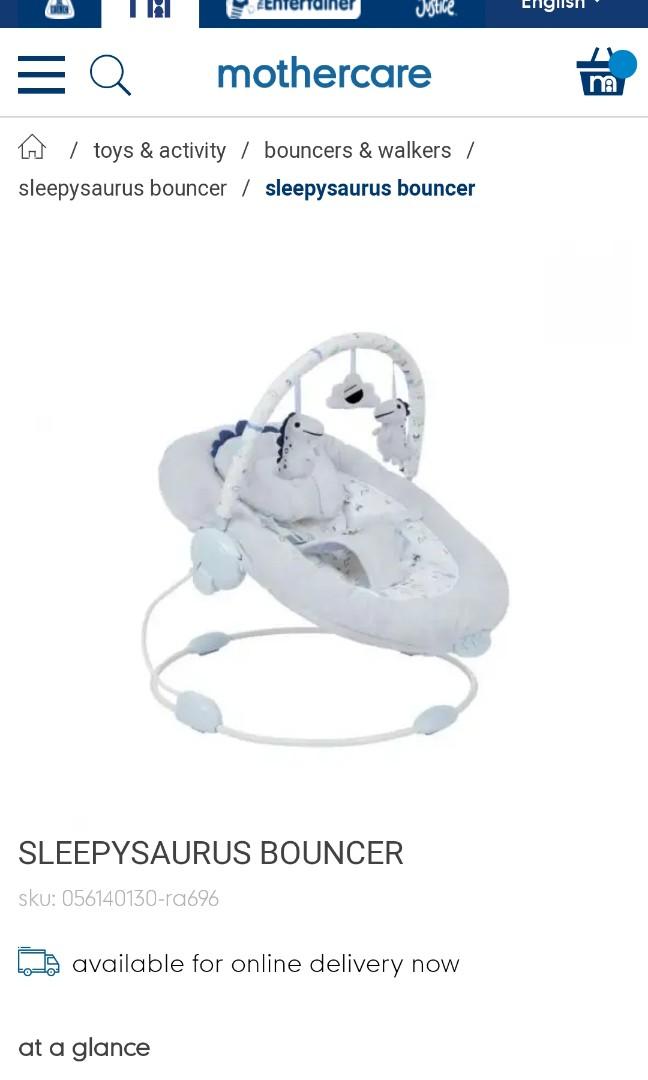 Sleepysaurus bouncer sale