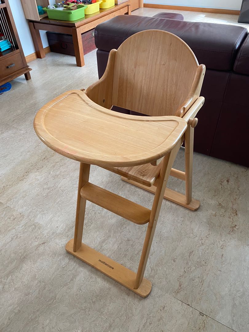 Mothercare wooden shop high chair