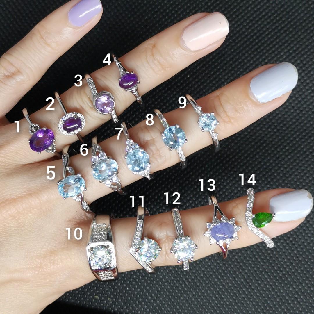 Gemstone rings for ladies best sale
