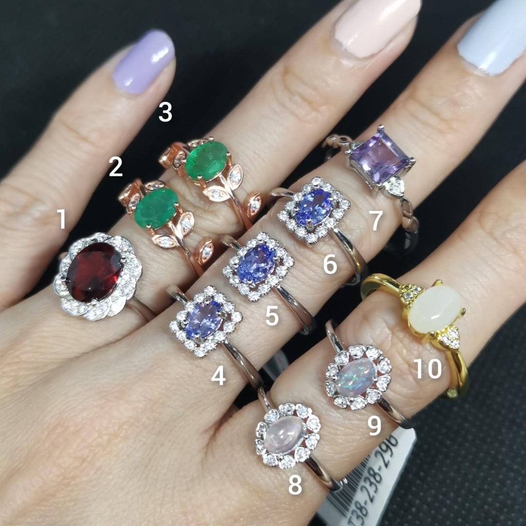 Semi on sale precious rings
