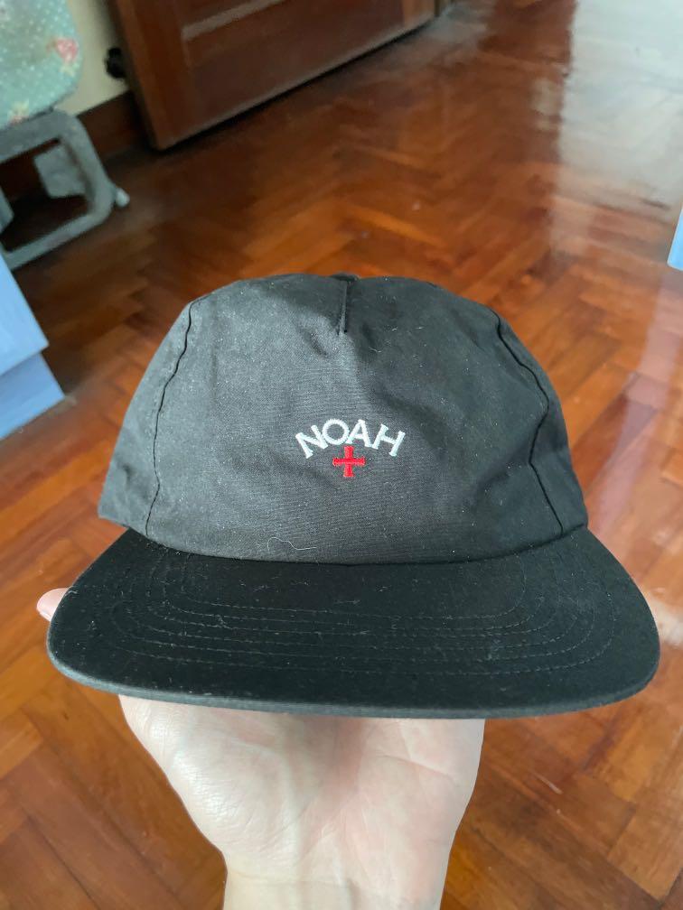 Noah 5 Panel Cap Black, Men's Fashion 