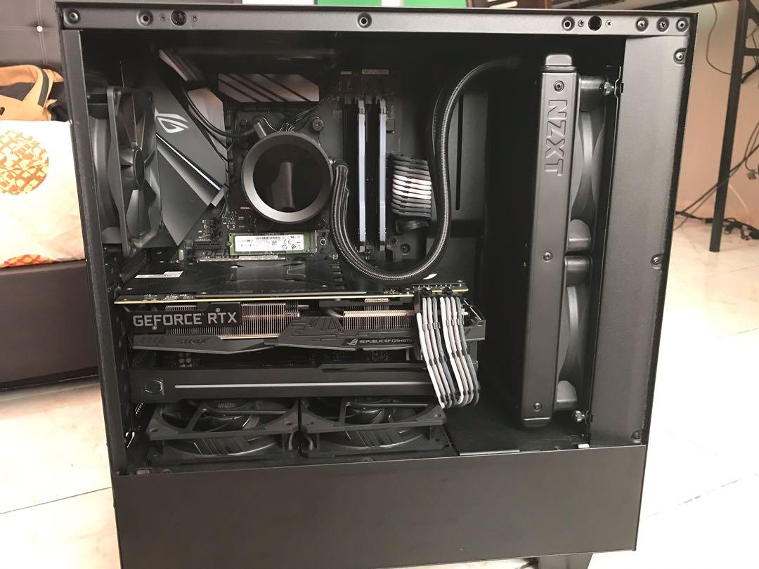 NZXT H510 pc case fullset screws with box (only the casing no the full