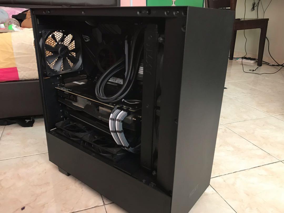 NZXT H510 pc case fullset screws with box (only the casing no the full