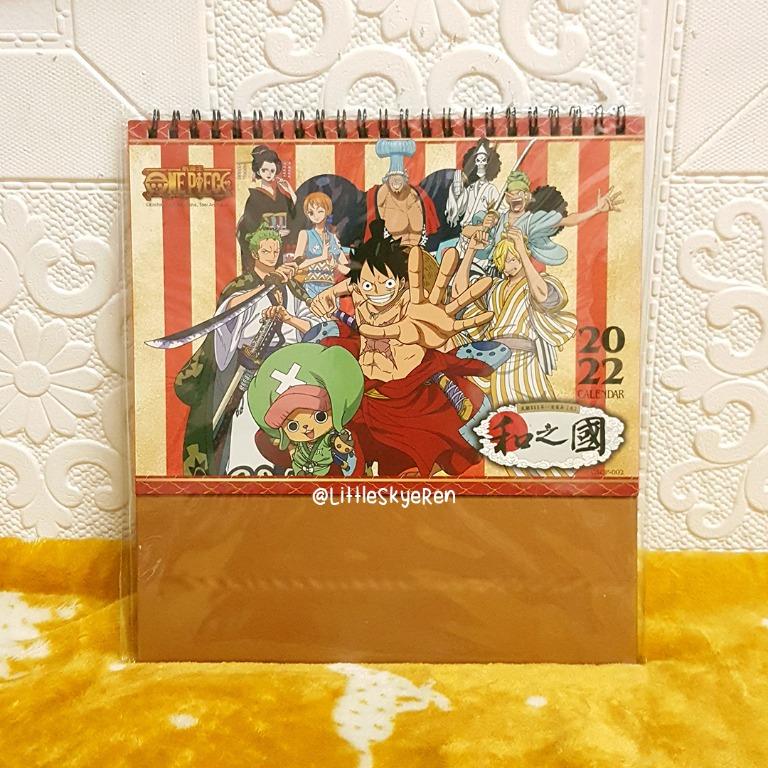 One Piece 2022 Table Calendar Anime Luffy Chopper Zoro Nami Sanji Boa