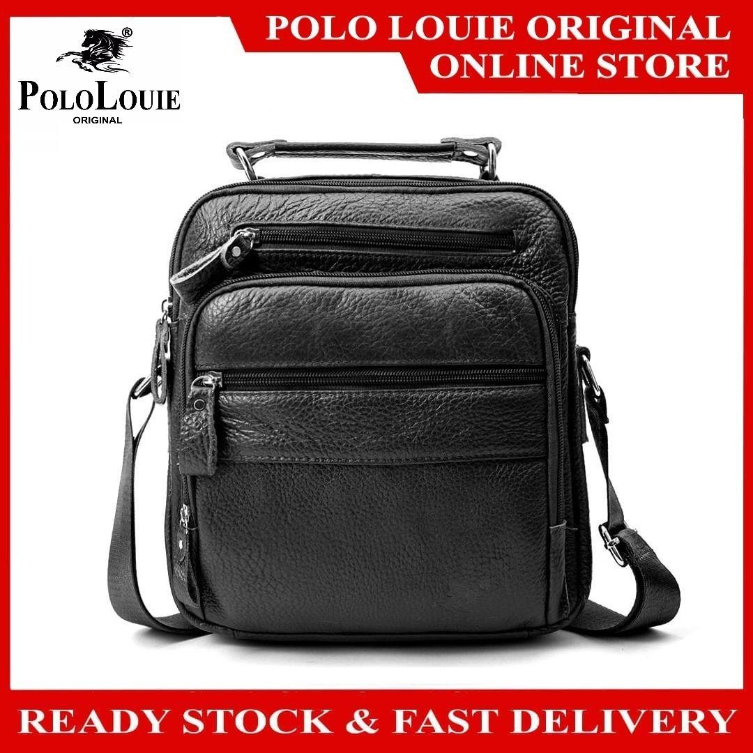 Original Polo Louie Men's Top Luxury Messenger Bag Shoulder Sling