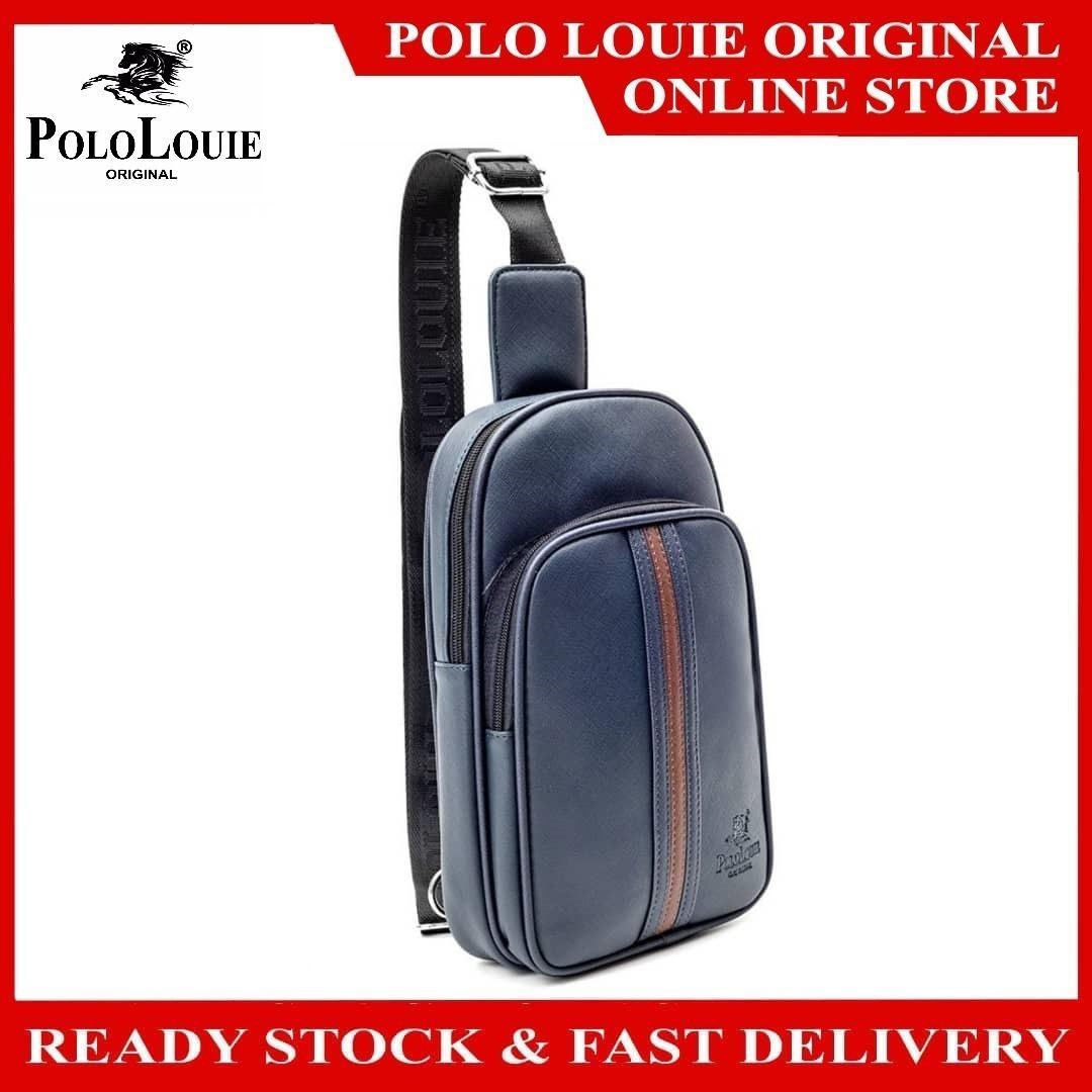 Original Polo Louie Men's Premium Grain Leather Crossbody Bag Water  Resistant Chest Bag Beg Lelaki, Men's Fashion, Bags, Sling Bags on Carousell