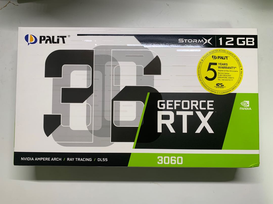 Palit GeForce RTX 3060 StormX 12GB GDDR6 Graphics LHR, Computers & Tech ...
