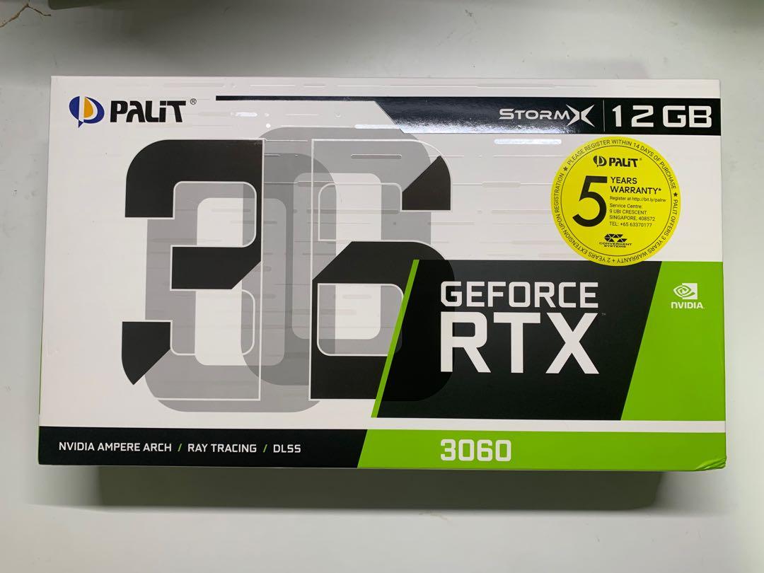 Palit GeForce RTX 3060 StormX 12GB GDDR6 Graphics LHR, Computers & Tech ...