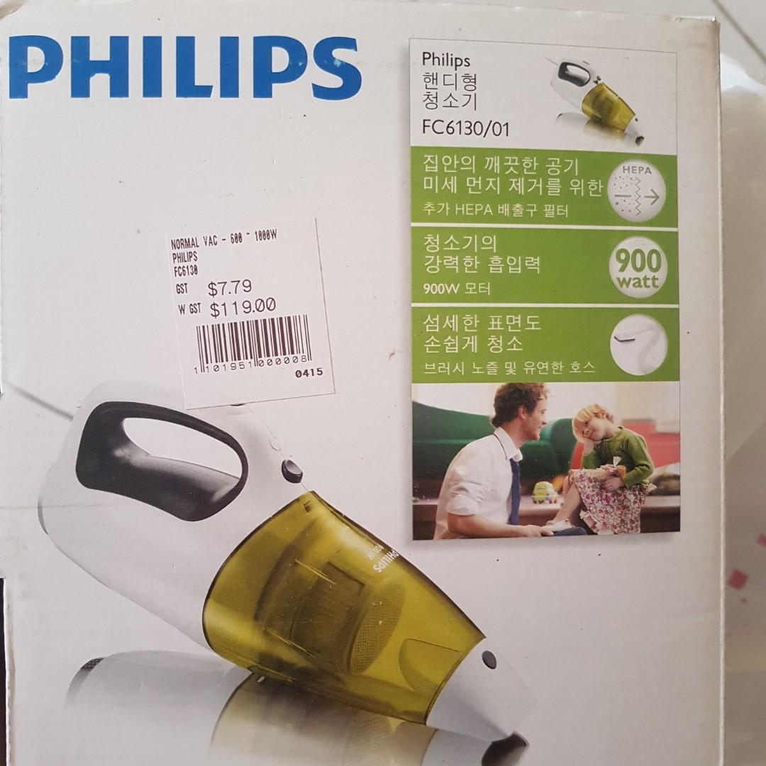 PHILIPS 900W MINIVAC CORDED VACUUM HEPA FILTER FC6130, TV & Home