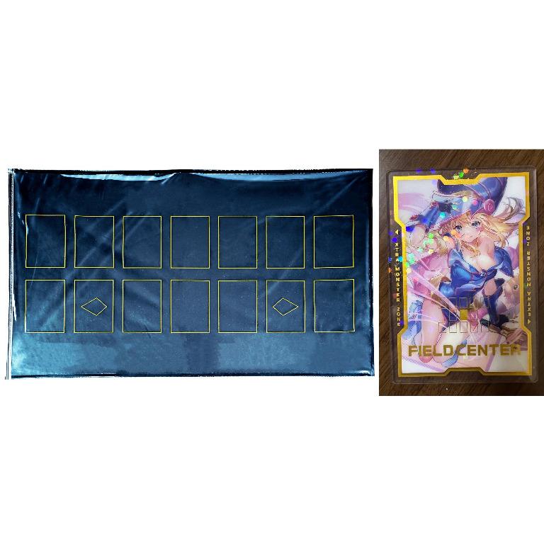 [PO] Playmat Protector & Dark Magician Girl Field Center Yugioh Anime Chara Comiket Doujin Card