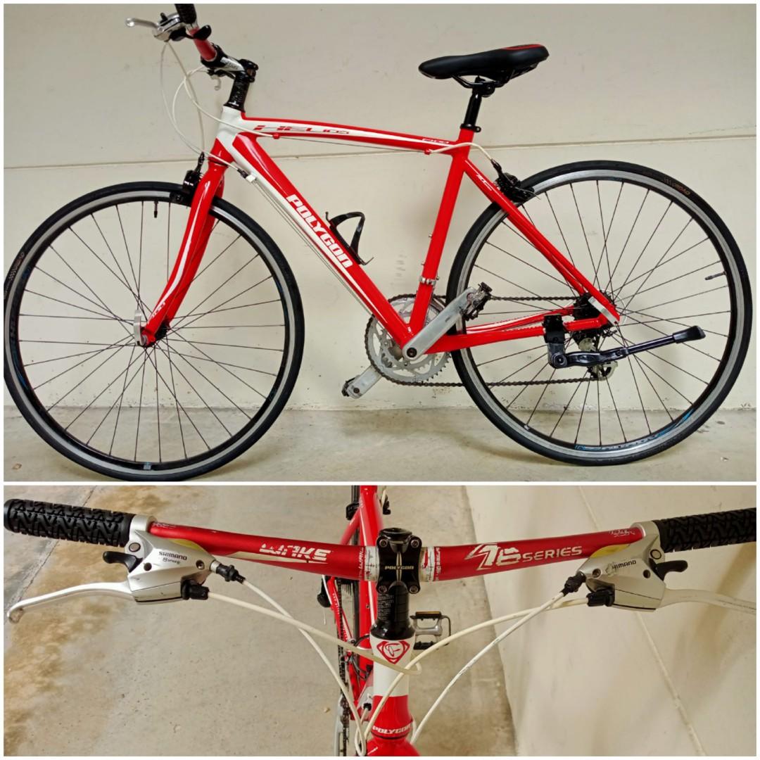 Polygon Helios F100 Hybrid Bike Size 52cm S Sports Equipment Bicycles Parts Bicycles On Carousell