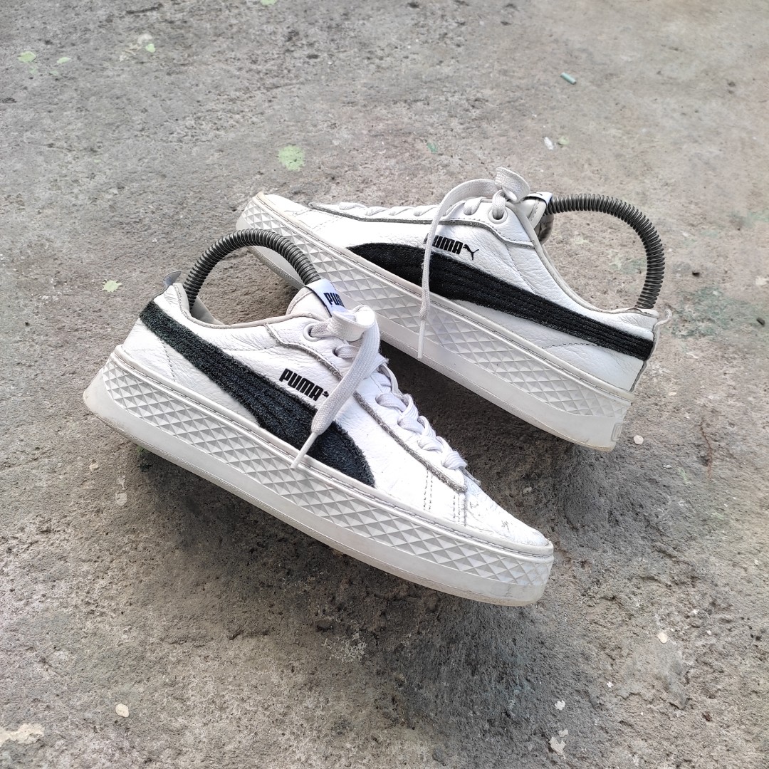 puma platform trainers womens