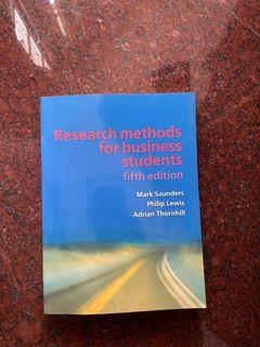 Research methods for business students