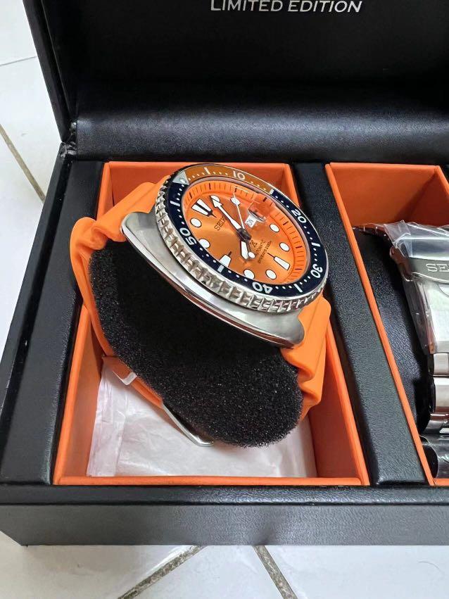 Seiko turtle sales orange limited edition