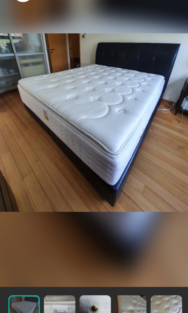 Serta Super King Size Bed Frame, Super King Size Bed With Orthopedic Mattress