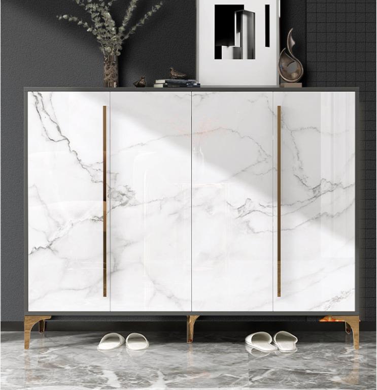 Shoe cabinet Marble metal legs Cash on delivery Furniture Home Living Furniture Shelves Cabinets Racks on Carousell