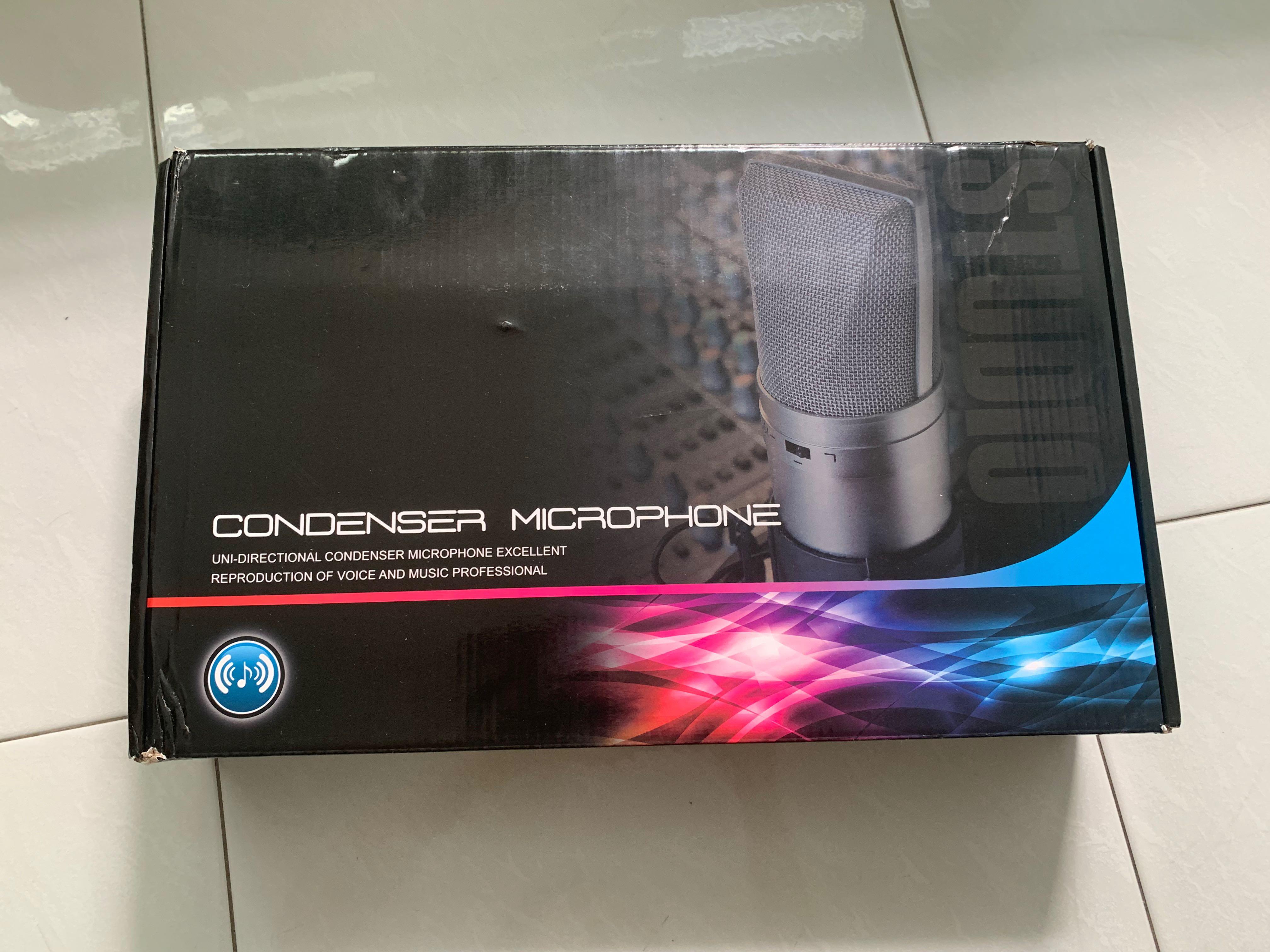 Sound card with mic (whole set) best for live stream, Audio, Headphones &  Headsets on Carousell