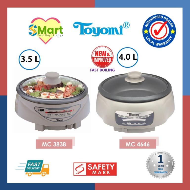 Toyomi 3.5L 4L Multi Cooker BBQ Hot Pot Stew MC 3838 MC 4646