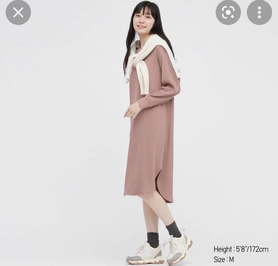 uniqlo waffle dress