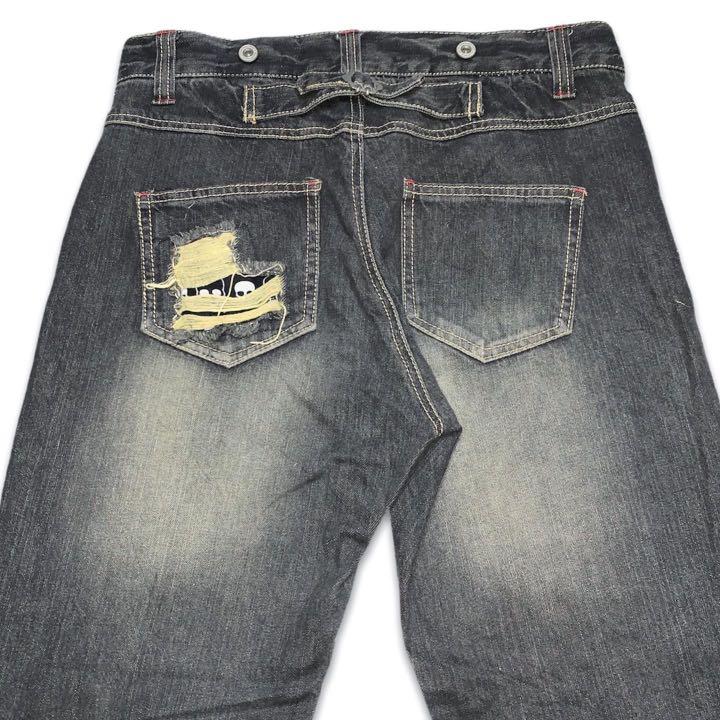 Unknown Buckle Rework Jeans Pants 