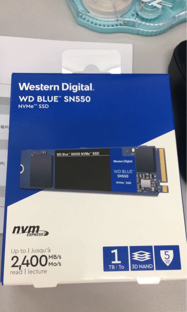 WD Blue SN550 1 TB M.2, 電腦＆ 平板電腦, 電腦周邊產品, 硬碟及儲存 