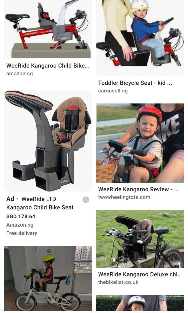 WeeRide Kangaroo child bike front seat