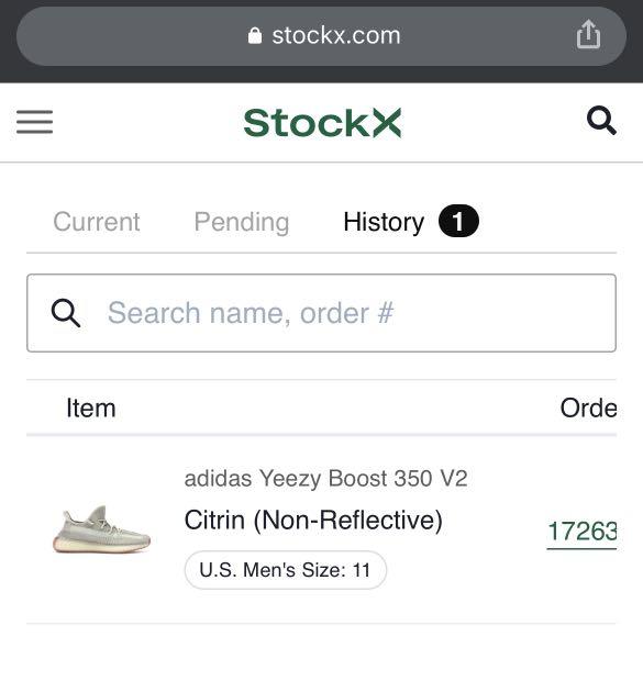 Yeezy 350 citrin store stockx