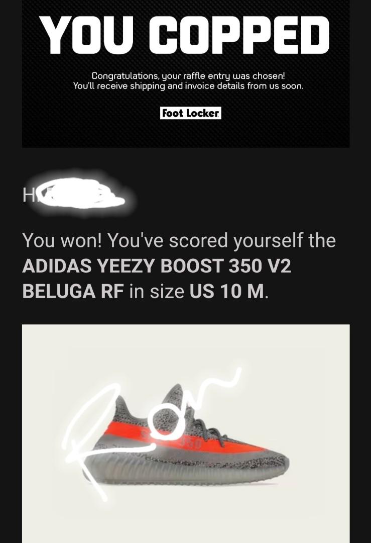 Foot locker raffle yeezy 350 v2 discount
