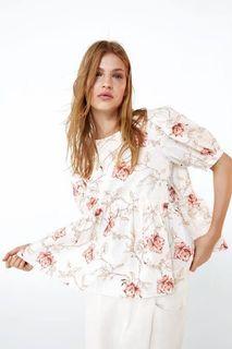 ZARA FLORAL PRINT TOP