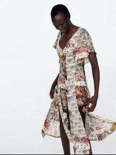 Zara Floral Printed Dress