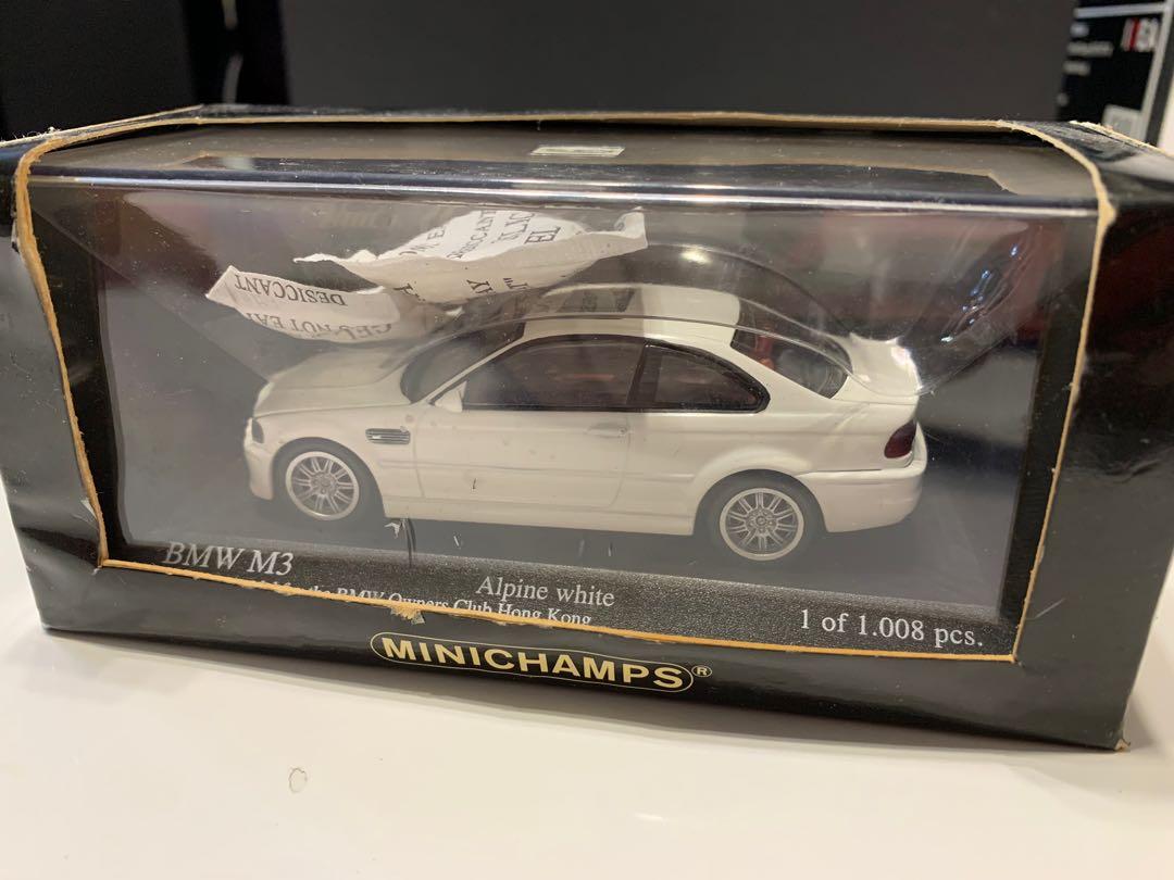 1/43 Minichamps BMW E46 M3 Alpine White, 興趣及遊戲, 玩具& 遊戲類 