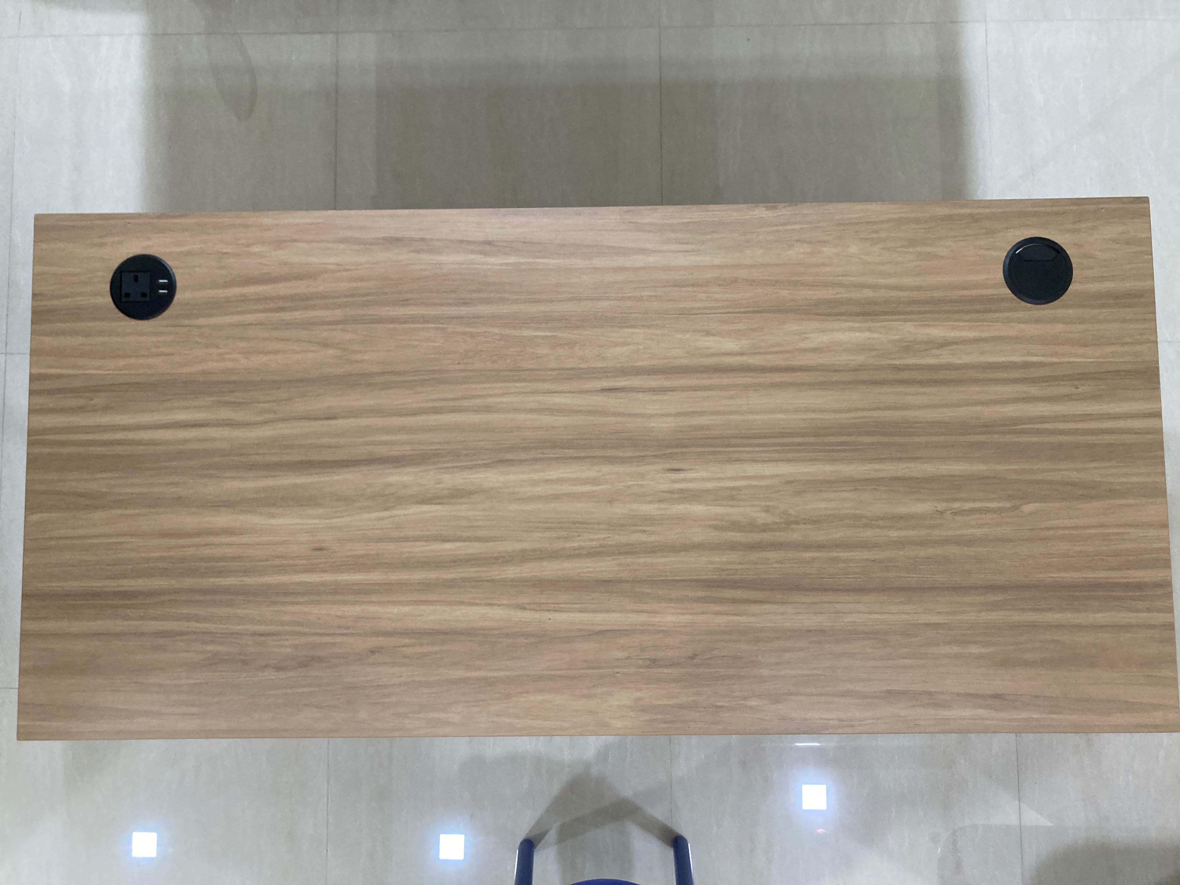 150cm x 70cm Desk *TOP ONLY* with Power + USB Ports Grommet for Sit