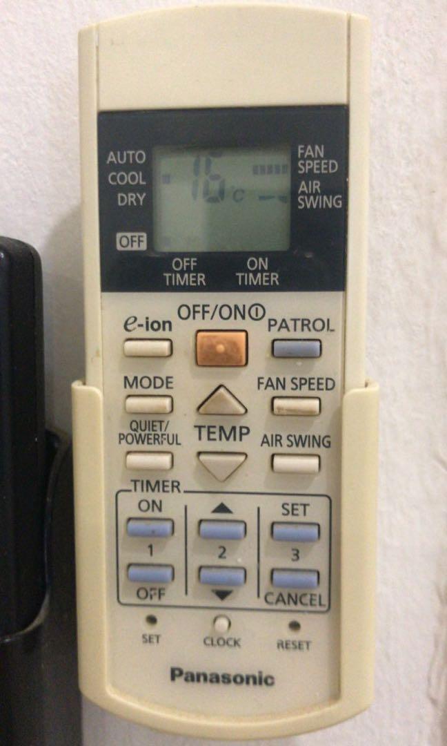 1 hp Panasonic Aircond with patrol sensor, TV & Home Appliances